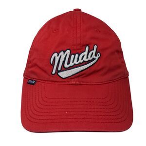 Mudd Slideback Hat Red OSFA Adjustable Embroidered 6 Panel Outdoor